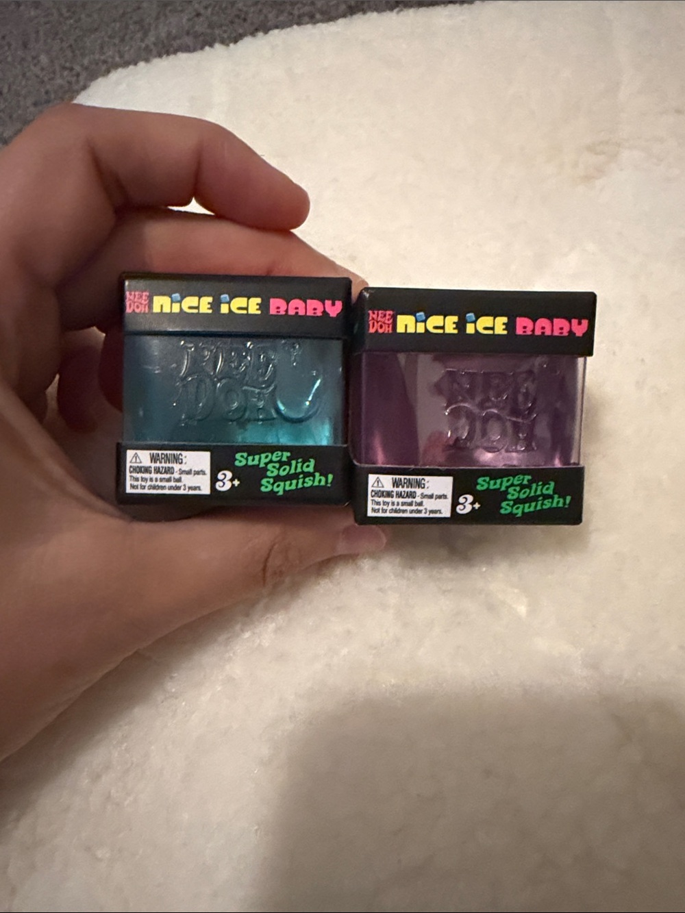Set of 2 nice ice baby Needoh cubes